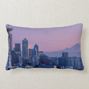 Coussin Rectangle Le mont Rainier à l'arrière-plan