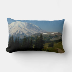 Coussin Rectangle Le mont Rainier depuis le sentier Sourdough Ridge