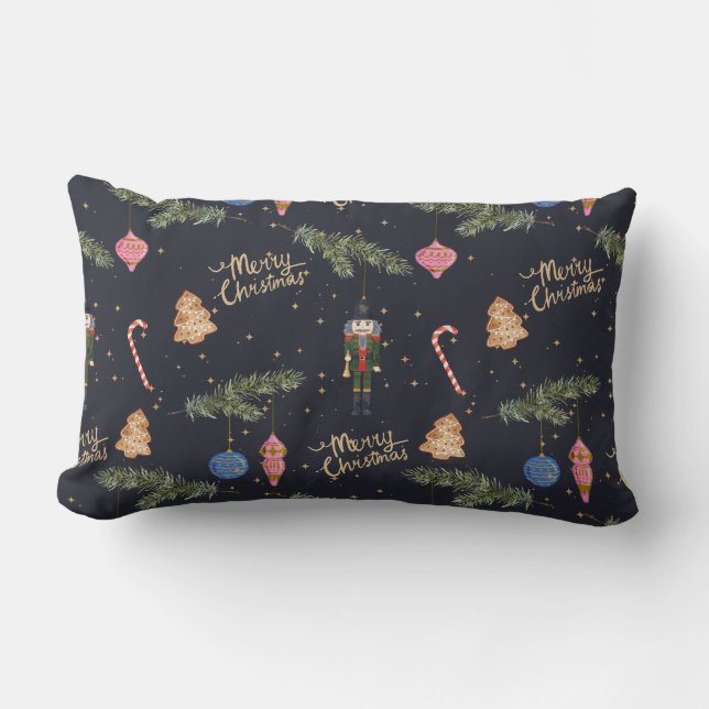 Coussin Rectangle Le Nutcracker, la marine (Recto)