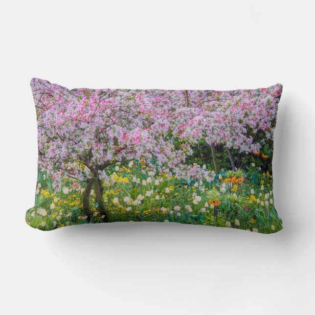 Coussin Rectangle Le printemps dans le jardin de Claude Monet (Recto)