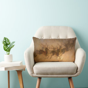 Coussin Rectangle Le renne du Père Noël par William Holbrook Beard