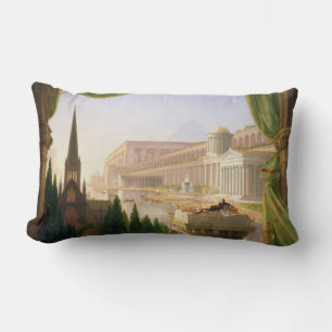 Coussin Rectangle Le rêve de l'architecte (par Thomas Cole)