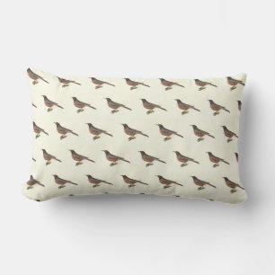 Coussin Rectangle Le Robin américain (Turdus migratorius) NY Birds