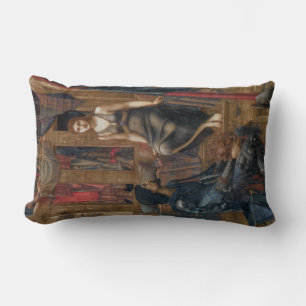 Coussin Rectangle Le roi Cophetua et la servante mendiante (par Burn