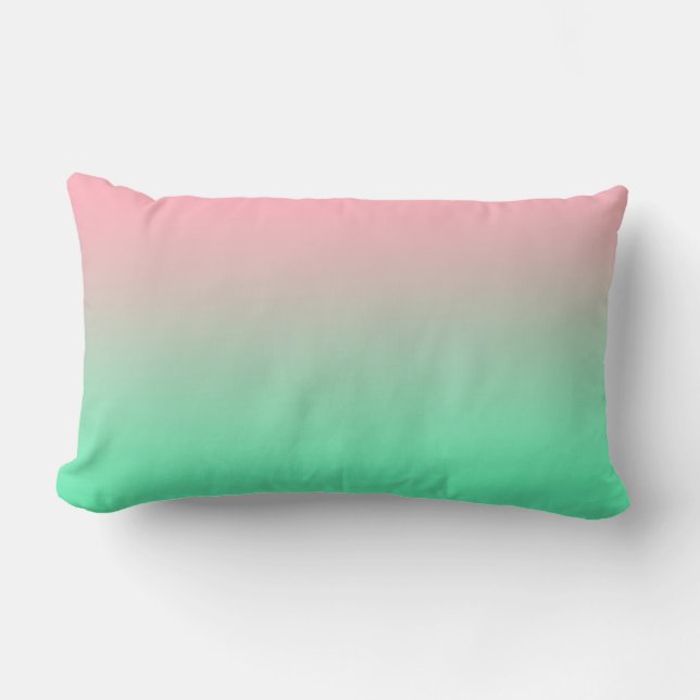 Coussin Rectangle Le rose pastel et le vert pâle devraient toujours  (Recto)