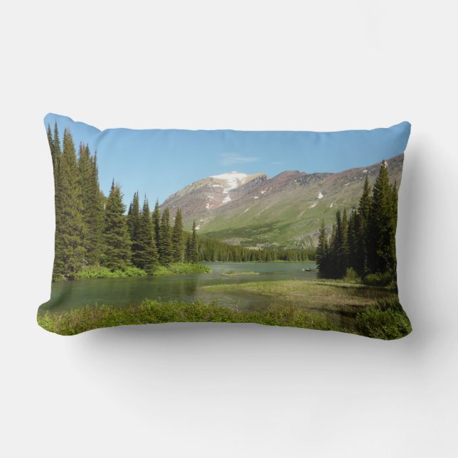 Coussin Rectangle Le ruisseau Grinnell au parc national Glacier (Recto)