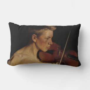 Coussin Rectangle Le violoniste (musicien masculin) (par Pekka Halon