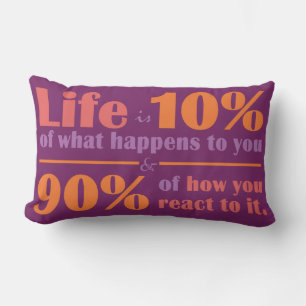 Coussin Rectangle Lecteur de jeton de CITATION de VIE