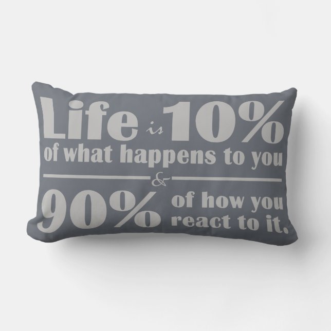 Coussin Rectangle Lecteur de jeton de CITATION de VIE (Recto)