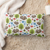 Coussin Rectangle L'écureuil dans le Motif de la forêt de chênes (Couverture)