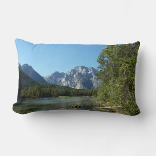 Coussin Rectangle Leigh Lake, parc national de Grand Teton