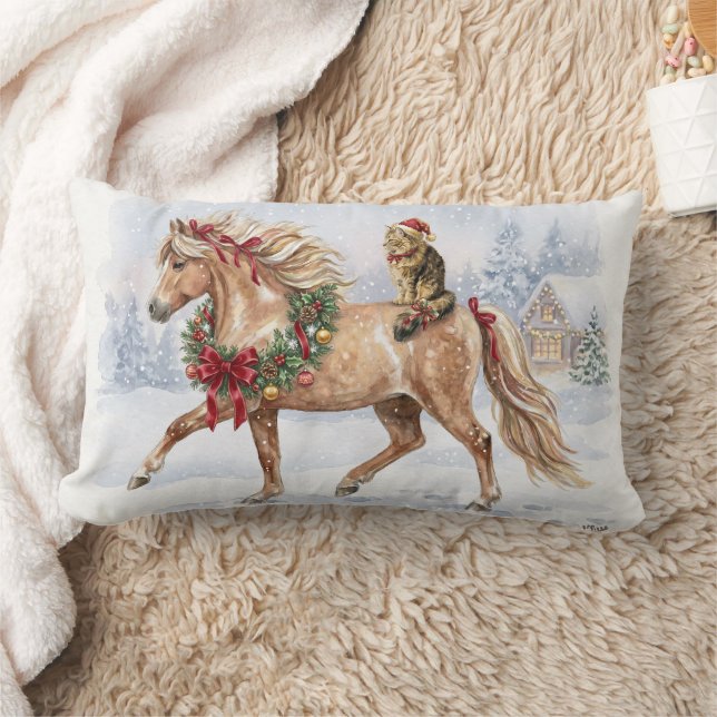 Coussin Rectangle L'équipe de Noël - Maggie et Nari (Couverture)
