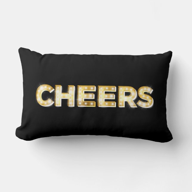 Coussin Rectangle Les acclamations amortissent dans le noir (Recto)