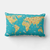 Coussin Rectangle Les animaux du monde (Verso)