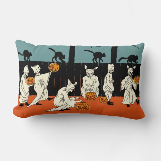 Coussin Rectangle Les années 1900 tôt Halloween "spectres de cru sur (Recto)