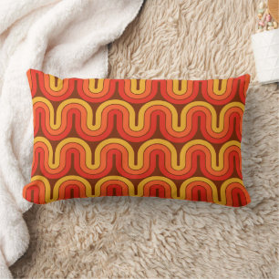 Coussin Rectangle les années 70 conception géométrique rétro