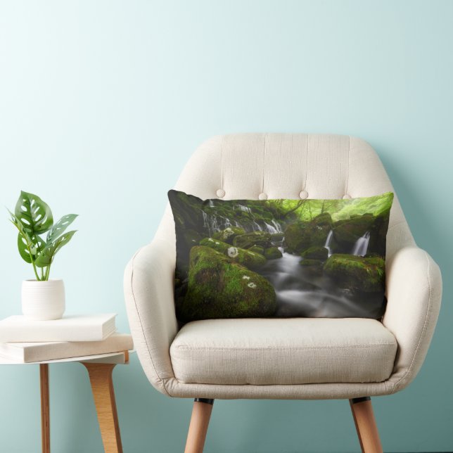 Coussin Rectangle Les cascades | Cascades de Satoyama Kisakata (Chaise)