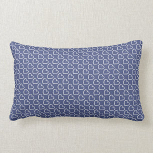 Coussin Rectangle Les coeurs assez tirés par la main conçoivent le