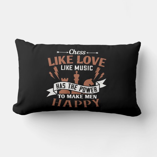 Coussin Rectangle Les Échecs Ont Le Pouvoir De Rendre Les Hommes Heu (Recto)