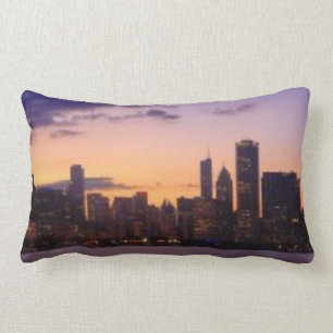 Coussin Rectangle Les ensembles du soleil au-dessus de l'horizon de