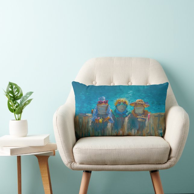 Coussin Rectangle "Les Filles de la Piscine" (Chaise)
