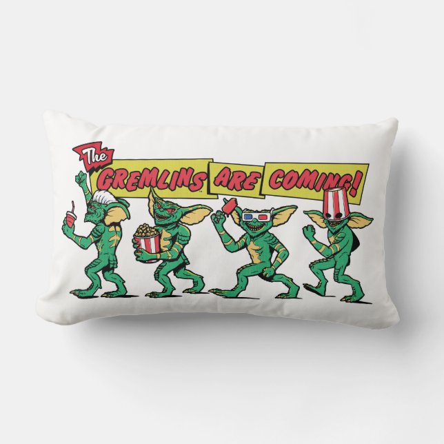 Coussin Rectangle Les Gremlins™ arrivent (Recto)