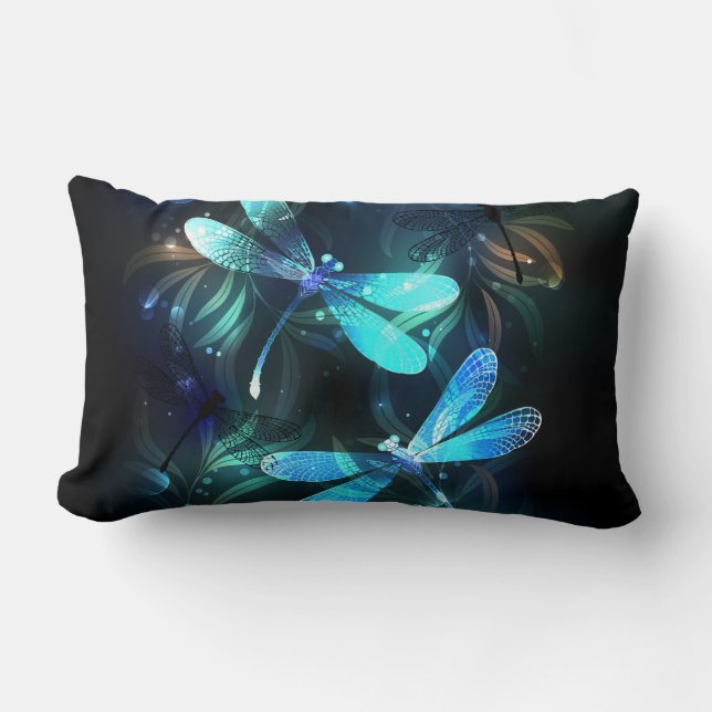 Coussin Rectangle Les libellules du lac (Recto)