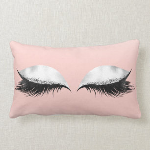 Coussin Rectangle Les parties scintillantes observent le pastel