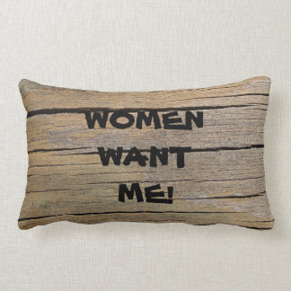 Coussin Rectangle Les poissons me craignent. Les femmes veulent que