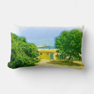 Coussin Rectangle Les rives du lac de Chicago Beach