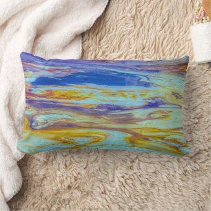 Coussin Rectangle Les torrents de la piscine de lave de Yellowstone