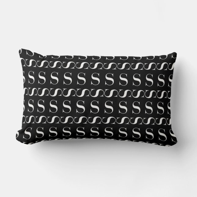 COUSSIN RECTANGLE LETTRE INITIALE MONÂTRE S (Recto)