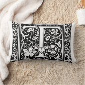 Coussin Rectangle Lettre T Monogramme Art Nouveau Médiéval (Couverture)