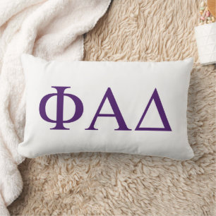 Coussin Rectangle Lettres grecques Phi Alpha Delta