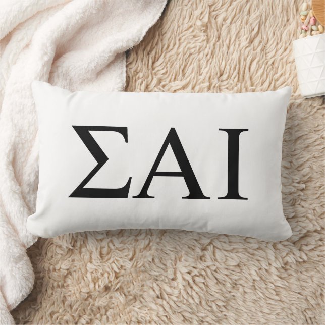 Coussin Rectangle Lettres grecques Sigma Alpha Iota (Couverture)