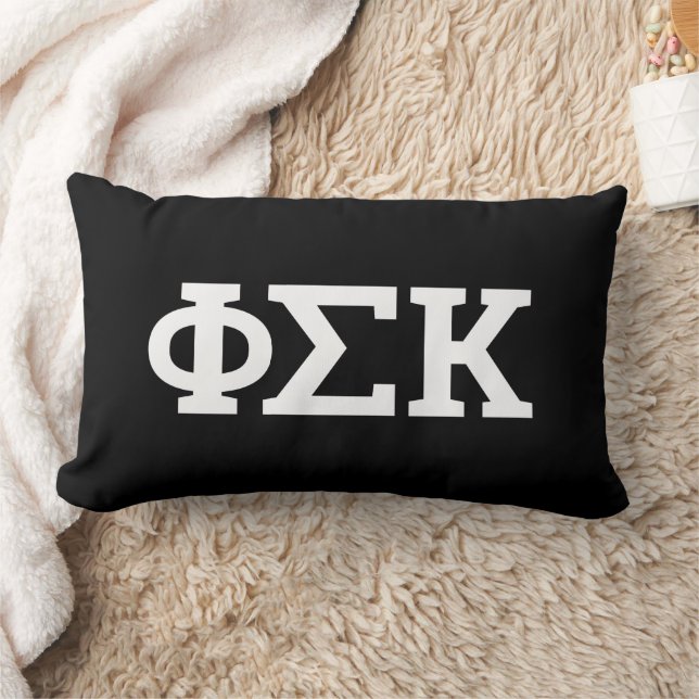 Coussin Rectangle Lettres Phi Sigma Kappa (Couverture)
