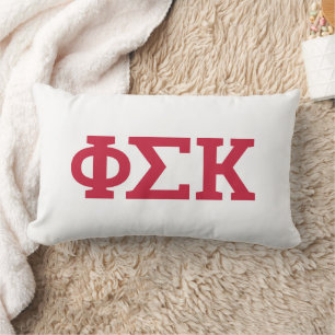Coussin Rectangle Lettres Phi Sigma Kappa