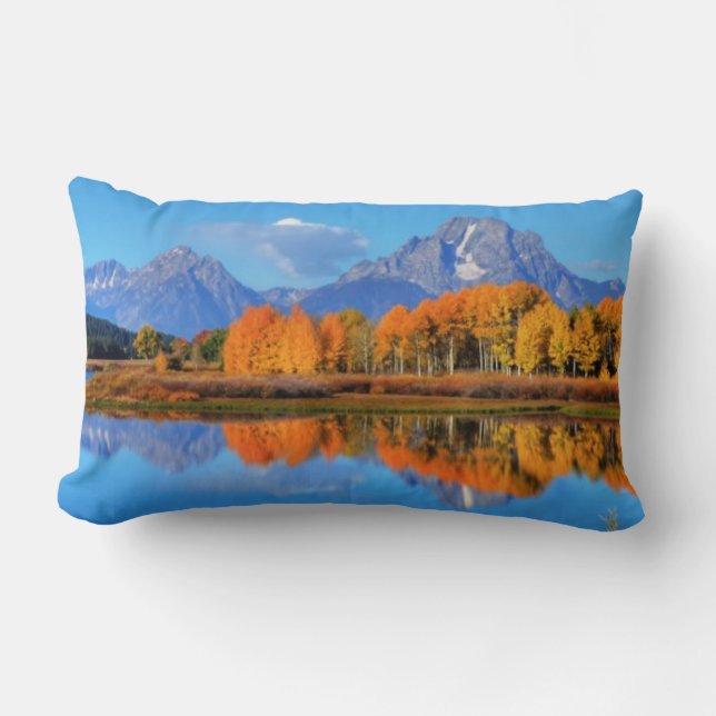 Coussin Rectangle Lever de soleil de courbure d'Oxbow (Recto)