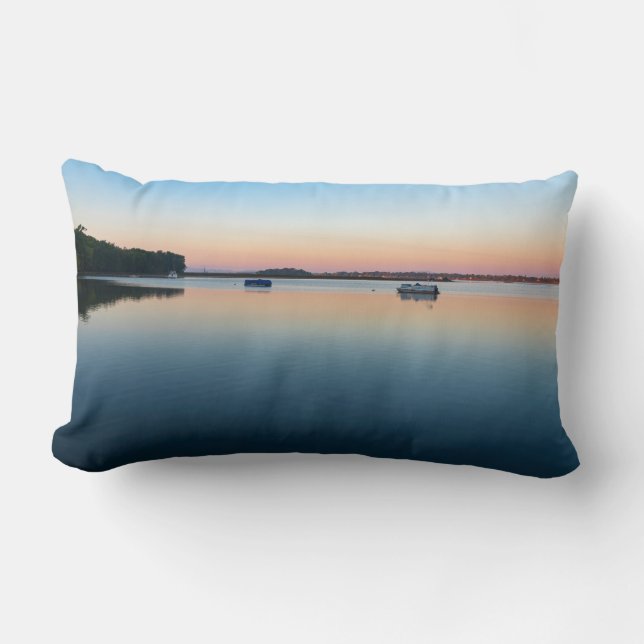 Coussin Rectangle lever du soleil du lac champlain dans la baie de s (Recto)