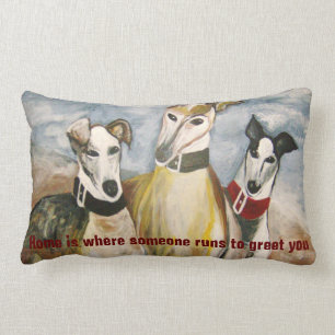 Coussin Rectangle Lévriers