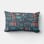 Coussin Rectangle L'explosion du passé : la technologie des années 8 (Verso)