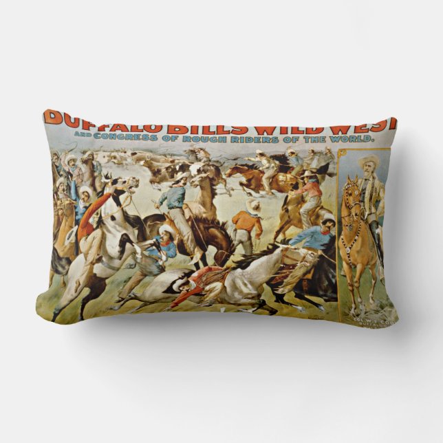 Coussin Rectangle L'exposition occidentale sauvage vintage de (Recto)