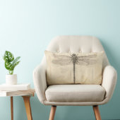 Coussin Rectangle Libellule Vintage Antique Classique Nature (Chaise)