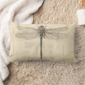 Coussin Rectangle Libellule Vintage Antique Classique Nature (Couverture)