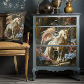 Coussin Rectangle Licorne Magique Classique à Ailes Conte de Fées Ch