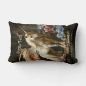 Coussin Rectangle Licorne Magique Classique à Ailes de Conte de Fées (Verso)