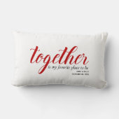 Coussin Rectangle Lieu favori à personnaliser (Verso)