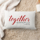 Coussin Rectangle Lieu favori à personnaliser (Couverture)