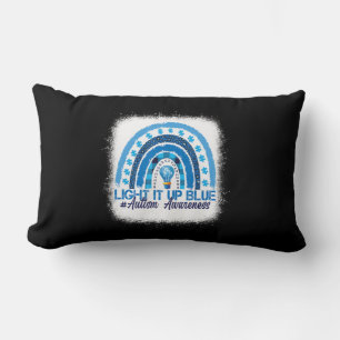 Coussin Rectangle Light It Up Blue Rainbow