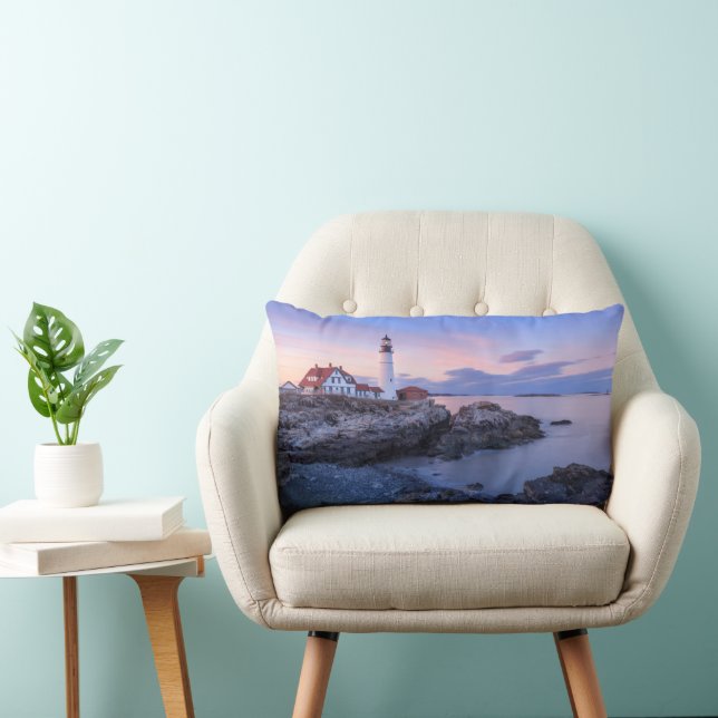 Coussin Rectangle Lighthouses | Cape Elizabeth, Maine (Chaise)